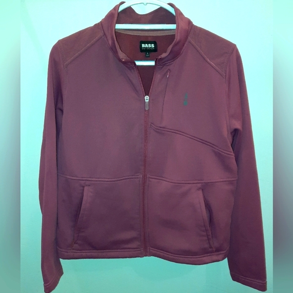 Bass Outdoor Womens Palmetto Full Zip Lightweight Fleece coat large EUC - Picture 2 of 11